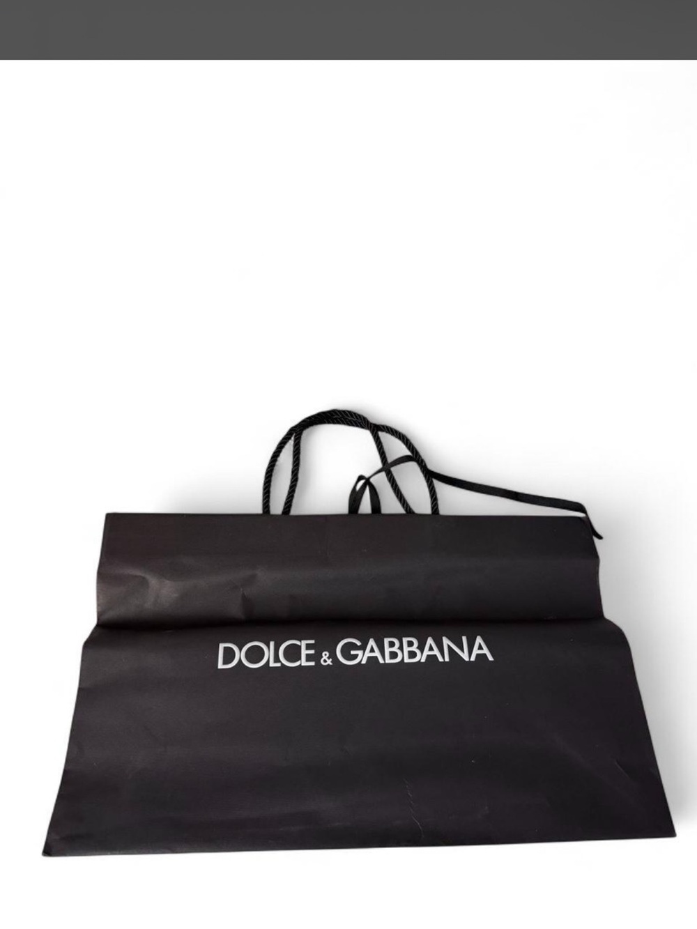 Dolce & Gabbana Black and White Logo Gift Bag